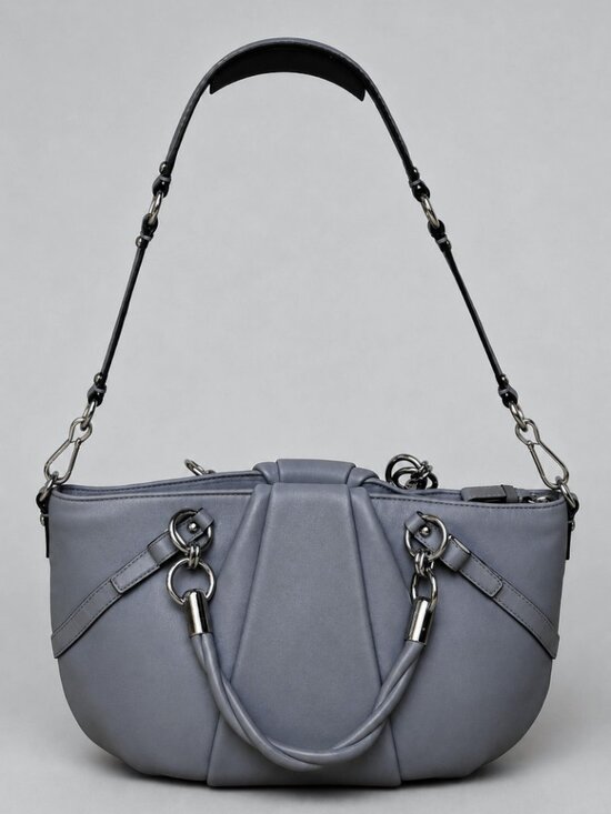 Coach Handbags - Coach Madison Sophia Slate Metallic Leather Satchel F22563 Convertible Shoulder